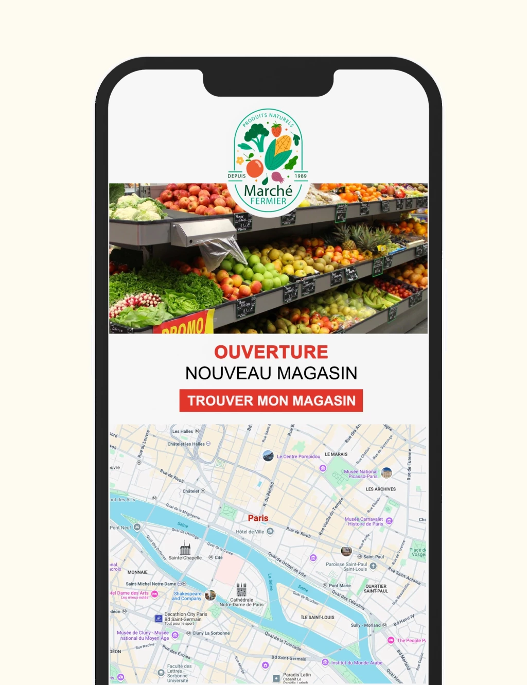 Display mobile Drive-to-Store