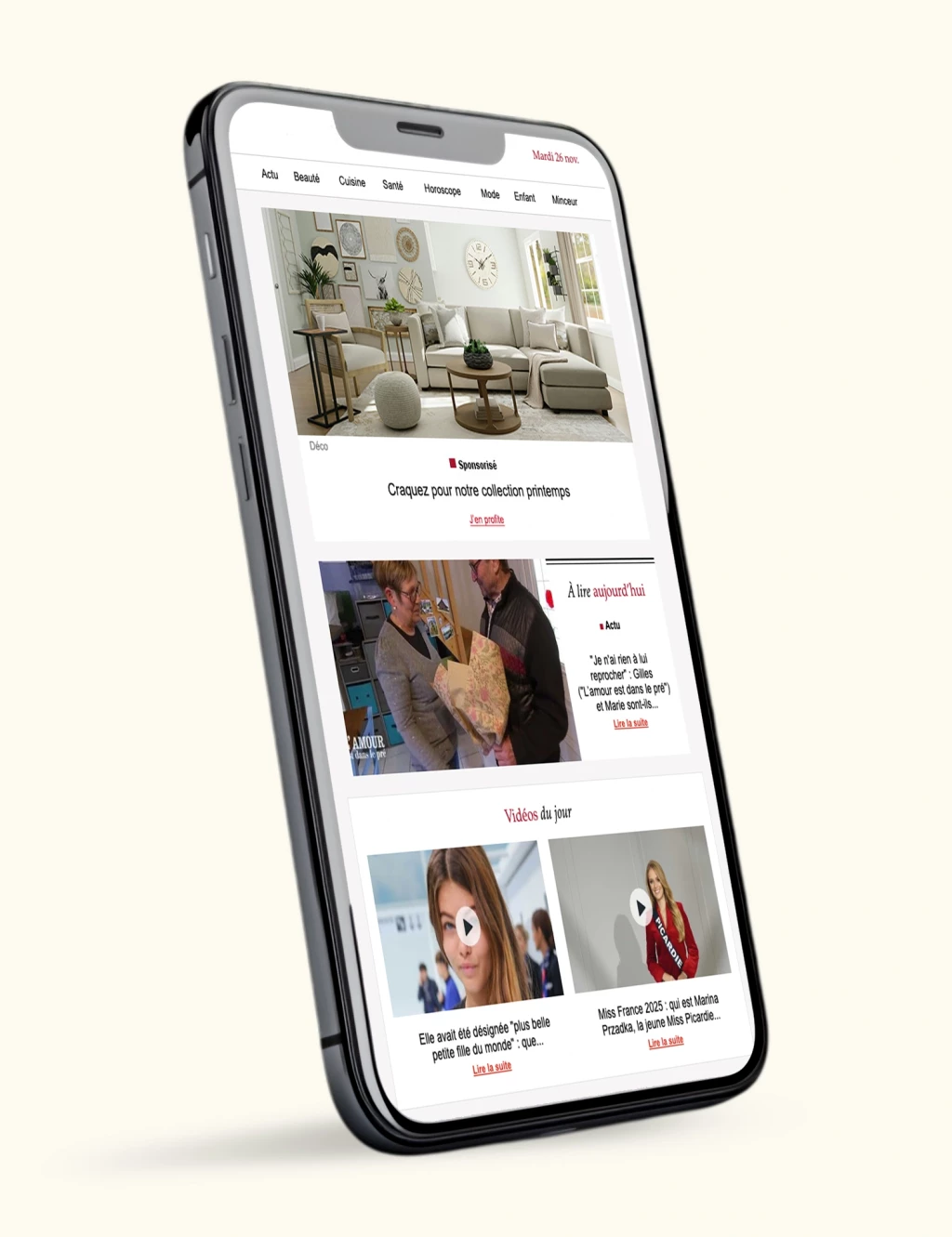 Insertion newsletter