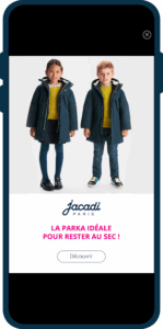 Sustainable programmatic advertising dashboard showing environmental metrics